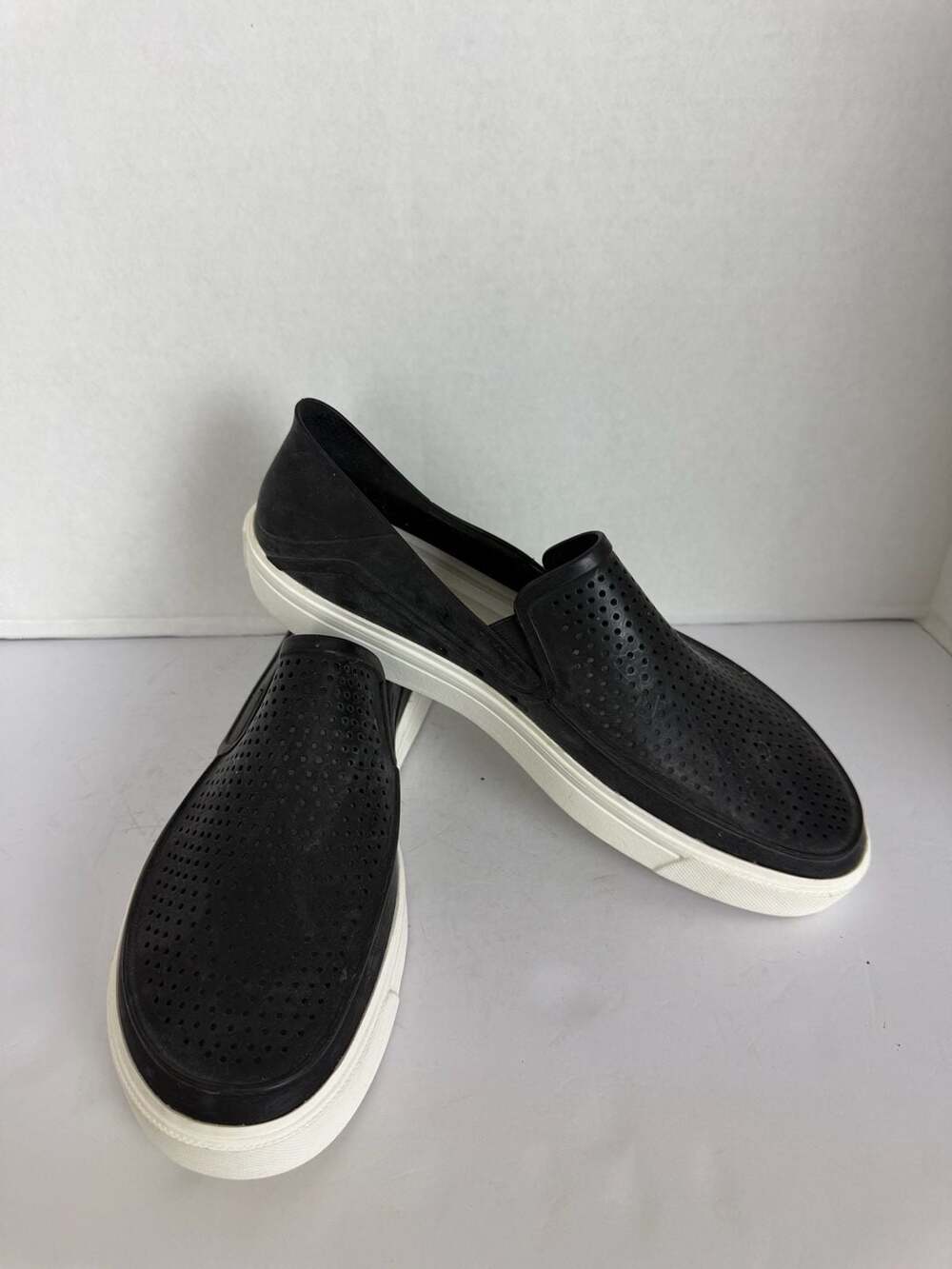Crocs Black Citilane Roka Slip-On Perforated Loafers